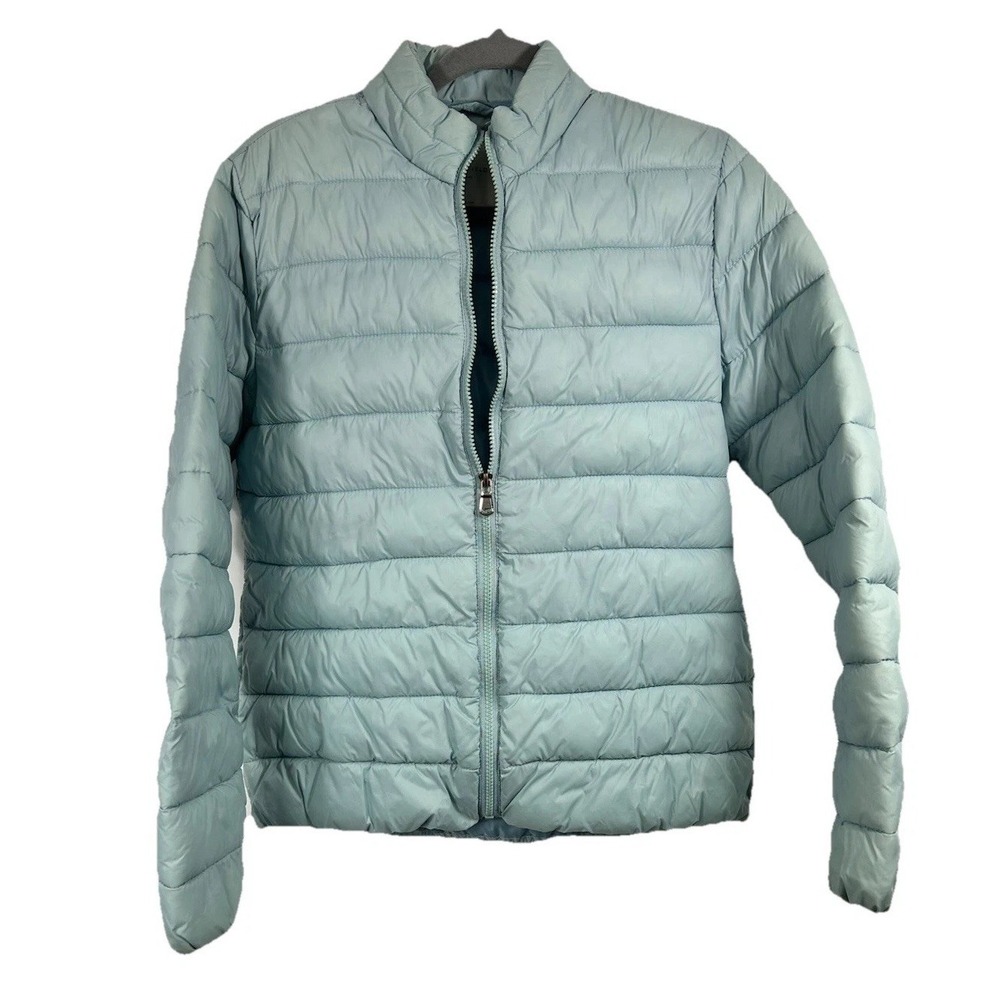 SPRINGFIELD Outerwear Blue Puffer‎ Jacket Light Weight 42/L Minimalist Soft Girl